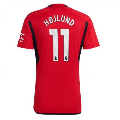 Pánský Fotbalový dres Manchester United Rasmus Hojlund #11 2023-24 Domácí Krátký Rukáv